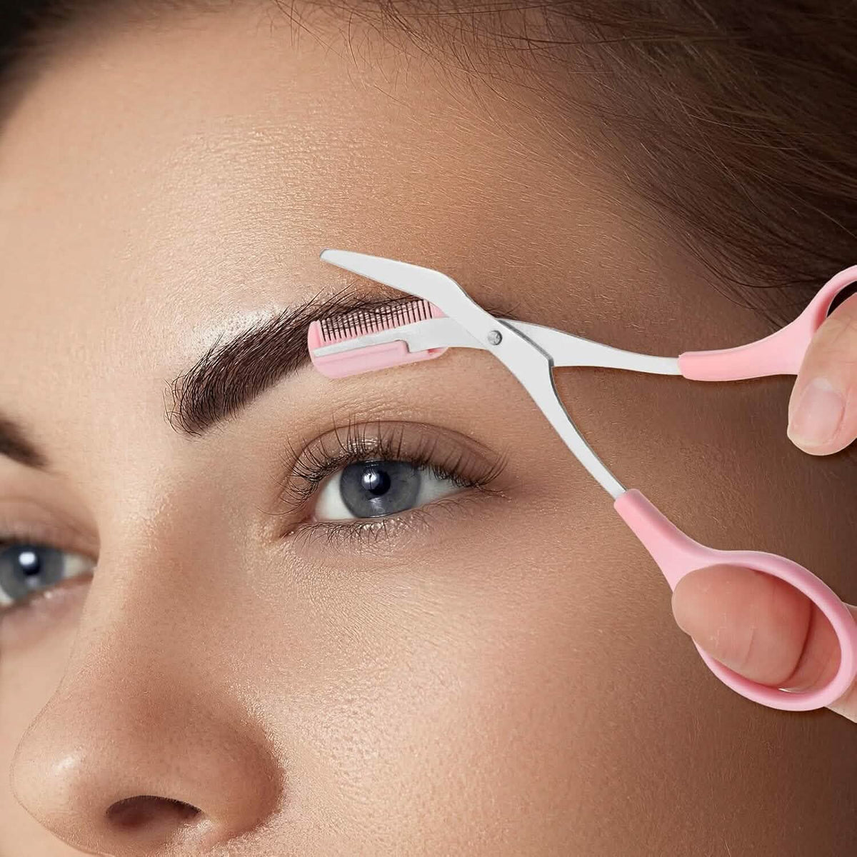 Eyebrow Trimmer Scissor with Comb-Eyebrow Trimmer Scissor with Comb