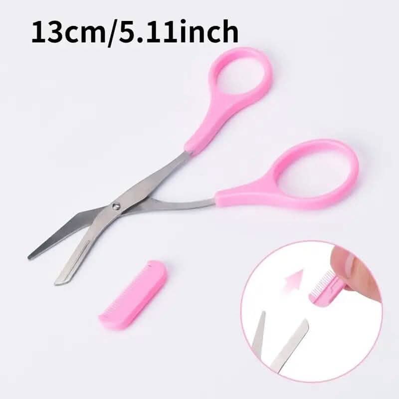 Eyebrow Trimmer Scissor with Comb-Eyebrow Trimmer Scissor with Comb
