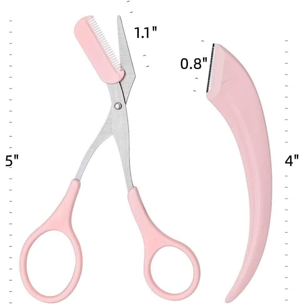 Eyebrow Trimmer Scissors with Comb-Eyebrow Trimmer Scissors with Comb