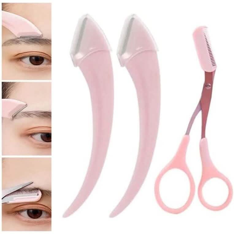 Eyebrow Trimmer Scissors with Comb-Eyebrow Trimmer Scissors with Comb