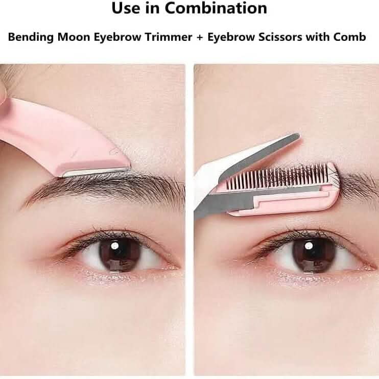 Eyebrow Trimmer Scissors with Comb-Eyebrow Trimmer Scissors with Comb
