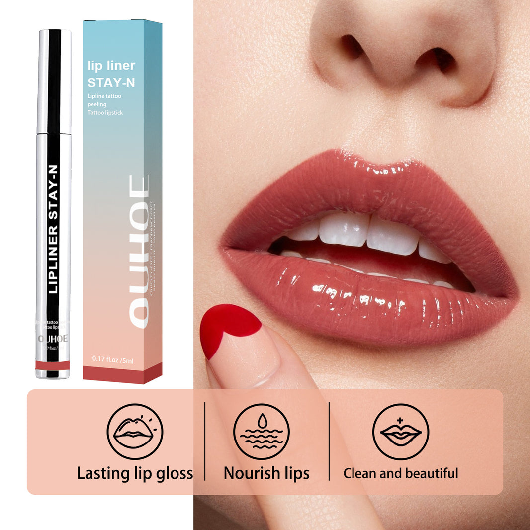 Lip Liner Pen Dark Brown Waterproof Long Lasting Plump Soft Lip Gloss Makeup Cosmetics-fbc38b2fc89b4f3162ae0c3ec4f7b2cf