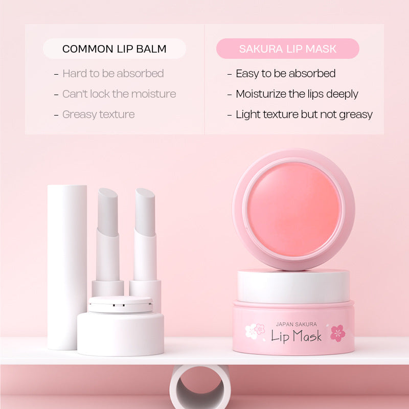 Sakura Lip Mask 8g Bouncy Moisturizing And Moisturizing-1e03ed9465e19bf9156b25daa9521d3f