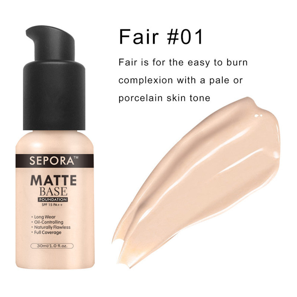 Isolate Waterproof Natural Concealer Base Makeup Matte Liquid Foundation Oil Control Foundation Cream-202dc822393521e14b00971c2ab0fc4b