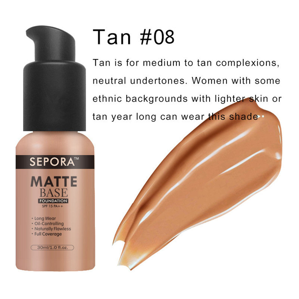 Isolate Waterproof Natural Concealer Base Makeup Matte Liquid Foundation Oil Control Foundation Cream-8dbb1473bdac2125f53157380621224b