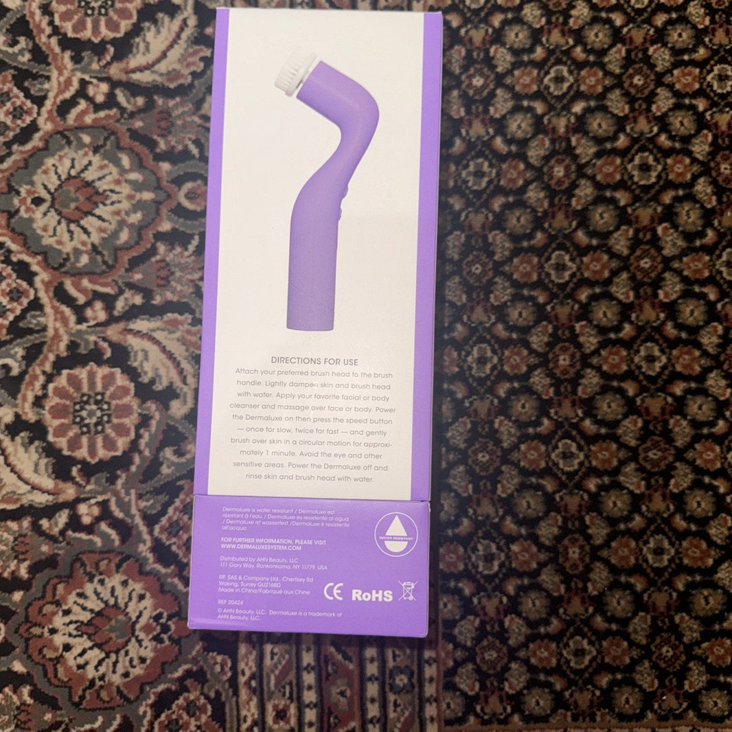 Dermaluxe Advance Cleansing System, 2 Speeds, 4 Cleansing Heads-Dermaluxe Advance Cleansing System, 2 Speeds, 4 Cleansing Heads