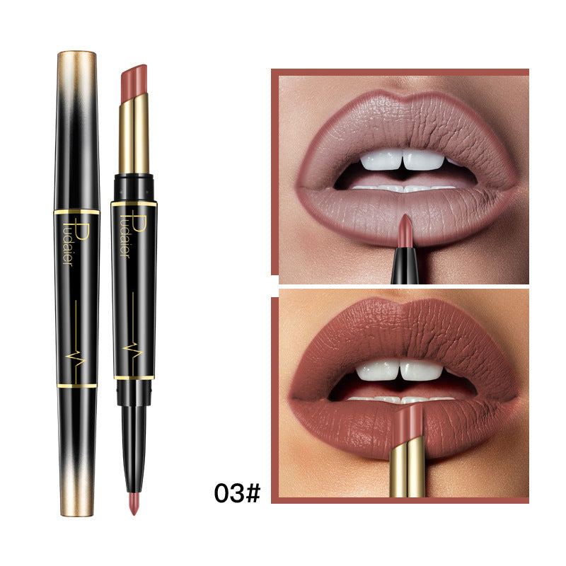 Matte Double-headed Lipstick Lip Liner Lip Lacquer-d9f77515cb44f3a0967ea02c81ee69c8