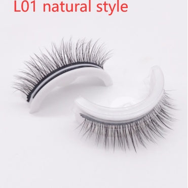 Reusable 3D Mink Lashes Natural False Eyelashes Self Adhesive Fake Glue Free Makeup Eyelash Extension Silk-eda039283eb652b61fb5cb81510ad327