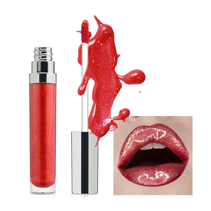 Pearl Lip Gloss Clear Lip Oil Logo-free Round Tube Lip Gloss-7038b73f5c2c9d24eab2b24763bef59c