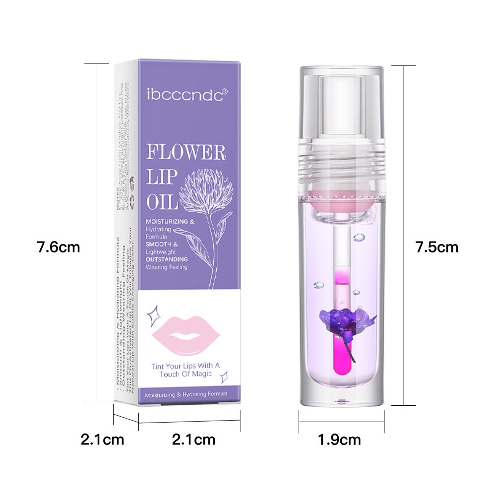 Flower Color Changing Lip Oil Moisturizing Jelly Lipgloss Clear Temperature Change Liquid Lipstick Reduce Lip Line Make Up-228ff6fba76b568a25932ff9e548c3cb