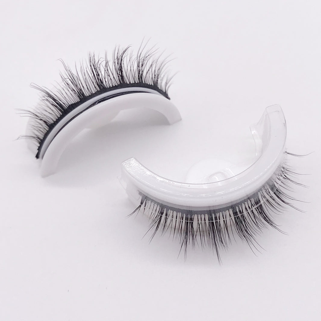 Reusable 3D Mink Lashes Natural False Eyelashes Self Adhesive Fake Glue Free Makeup Eyelash Extension Silk-6bad44311621dc0331df1fcb55593191