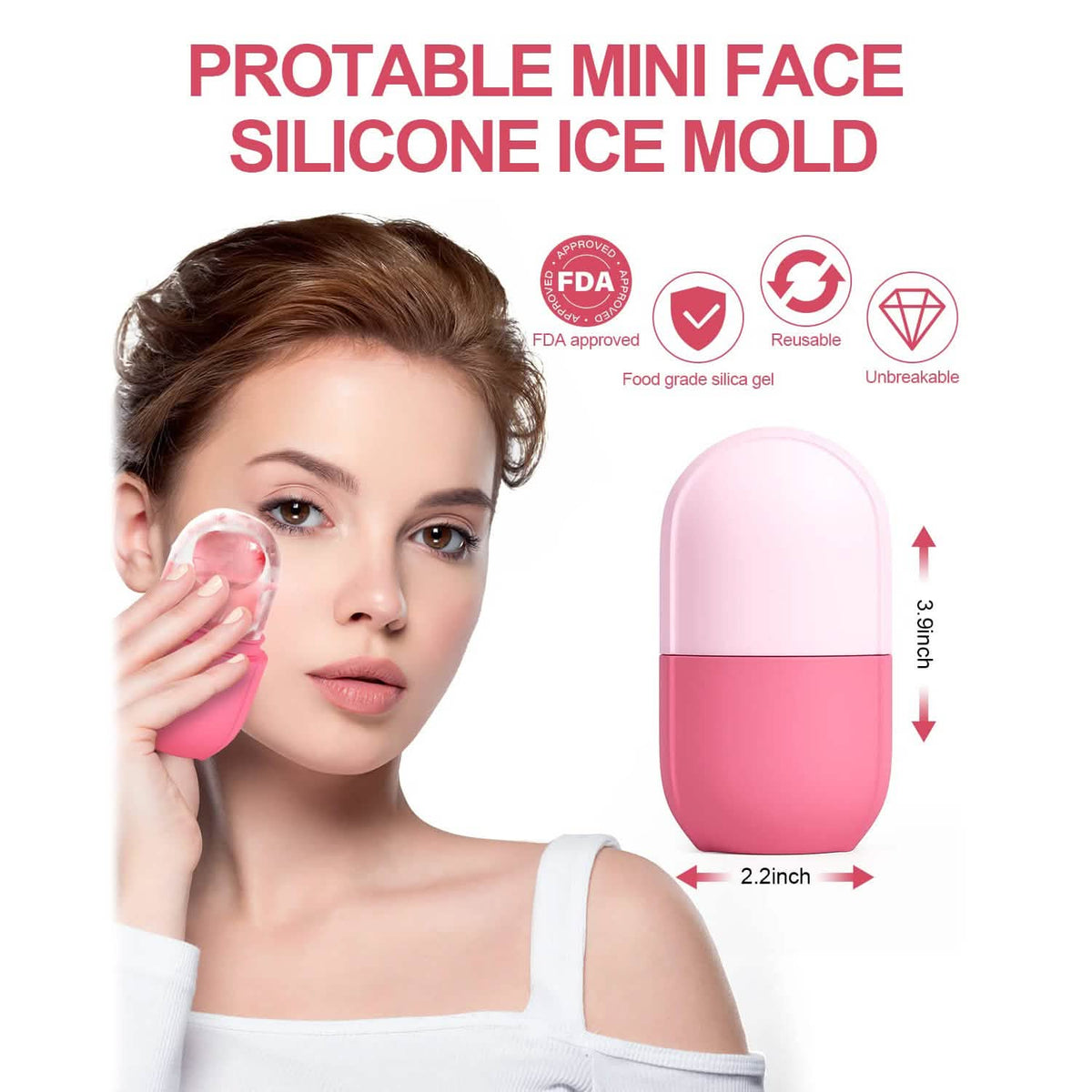 Face and Eye Ice Roller Ice Cube Mold-Face and Eye Ice Roller Ice Cube Mold