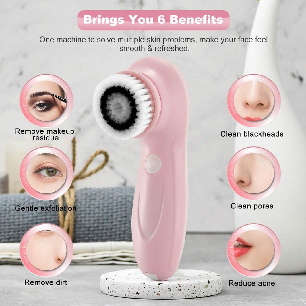 Facial Cleansing Brush IPX6 Waterproof 2 Speed Face Brush-Facial Cleansing Brush IPX6 Waterproof 2 Speed Face Brush