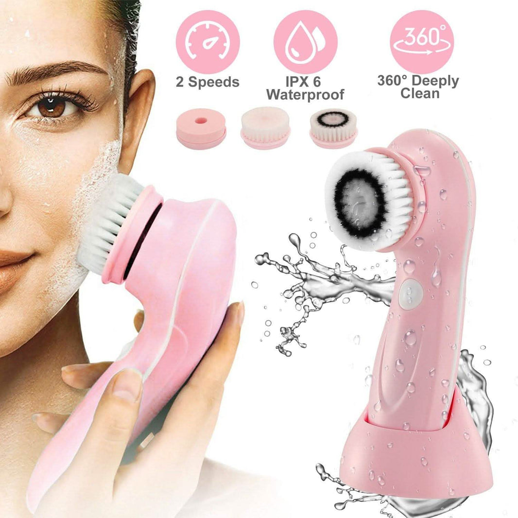 Facial Cleansing Brush IPX6 Waterproof 2 Speed Face Brush-Facial Cleansing Brush IPX6 Waterproof 2 Speed Face Brush