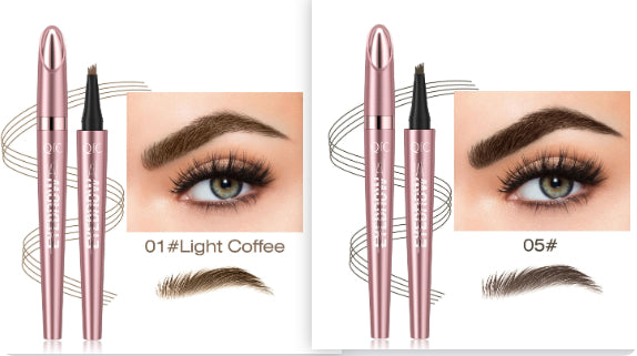 Waterproof And Smooth Not Smudge Four-fork Liquid Eyebrow Pencil-a733f39916b79763f1a97e98aacdcdf3