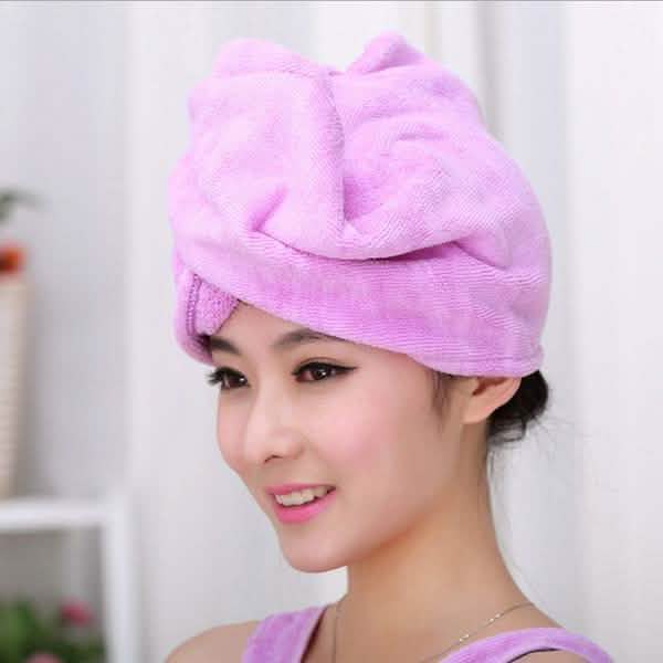 Fashion Women Microfiber Dry Hair Towel-Fashion Women Microfiber Dry Hair Towel