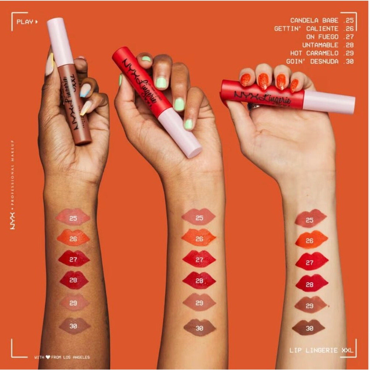 NYX Professional Makeup Lip Lingerie XXL Matte Liquid Lipstick - 29 Hot Caramelo-NYX Professional Makeup Lip Lingerie XXL Matte Liquid Lipstick - 29 Hot Caramelo