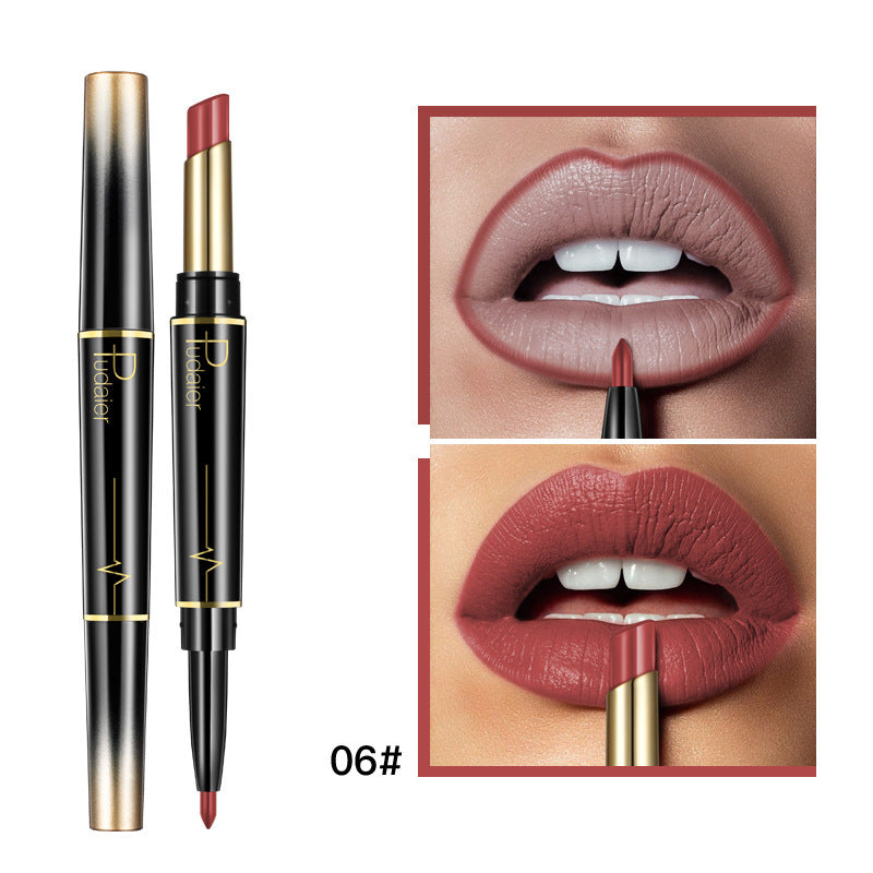 Matte Double-headed Lipstick Lip Liner Lip Lacquer-595dec709b811bf2d1acf1151e0b8b99