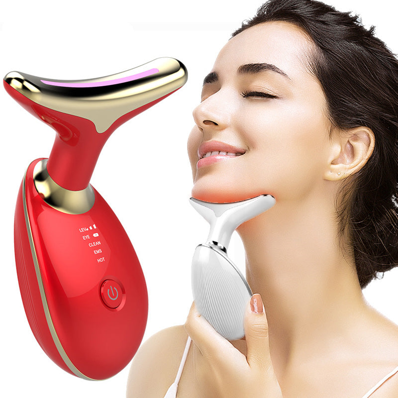 EMS Thermal Neck Lifting And Tighten Massager Electric Microcurrent Wrinkle Remover-d62f9337752fd880d4fe768fe50be237