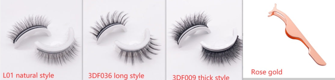 Reusable 3D Mink Lashes Natural False Eyelashes Self Adhesive Fake Glue Free Makeup Eyelash Extension Silk-ff96e222314faab9a5a16463ab4de092