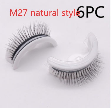 Reusable 3D Mink Lashes Natural False Eyelashes Self Adhesive Fake Glue Free Makeup Eyelash Extension Silk-6bb22e7cbbdabee7bfd1b1c338bf526e