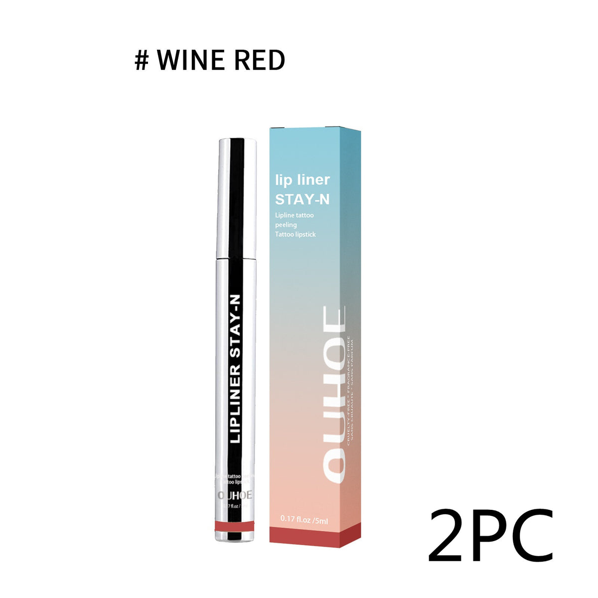 Lip Liner Pen Dark Brown Waterproof Long Lasting Plump Soft Lip Gloss Makeup Cosmetics-6495cd8f4524fa4e2fb69c6270bd0e1
