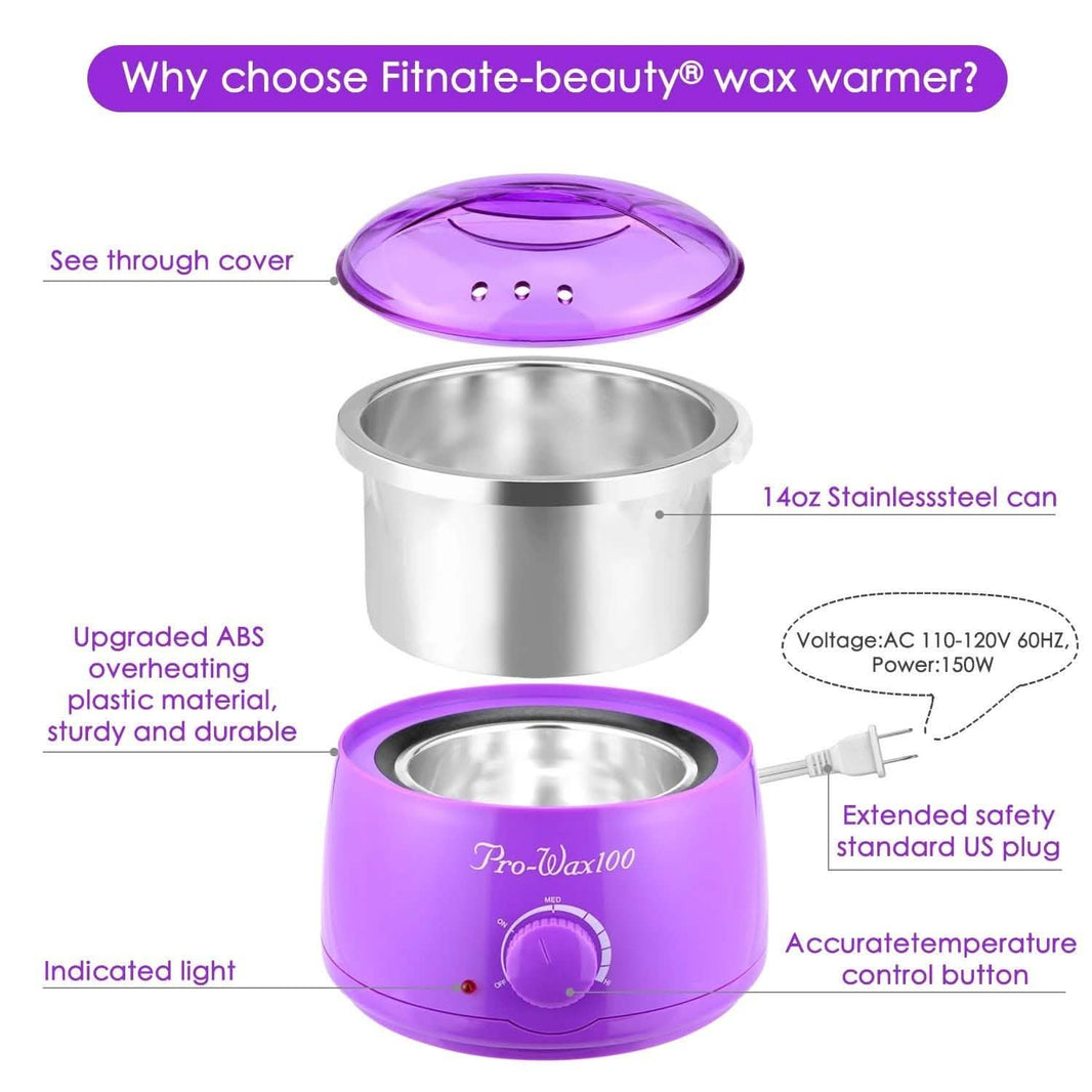 Fitnate Hair Removal Hot Wax Warmer Set-Fitnate Hair Removal Hot Wax Warmer Set