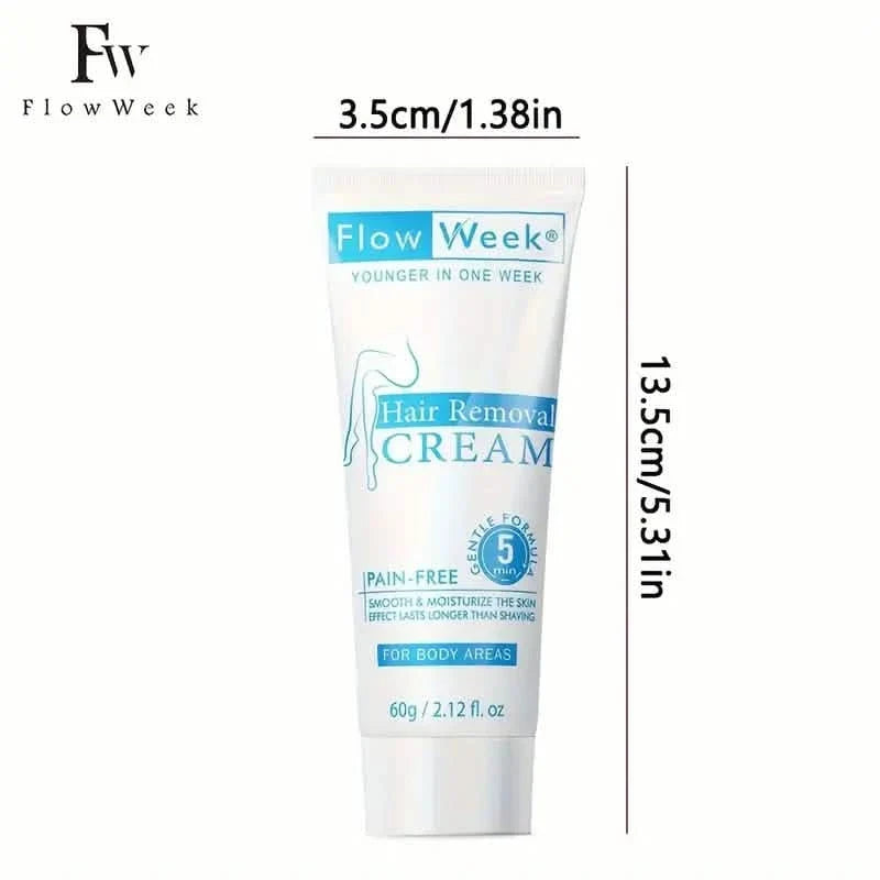 FlowWeek Painless and Irritation-Free Permanent Hair Removal Cream-FlowWeek Painless and Irritation-Free Permanent Hair Removal Cream