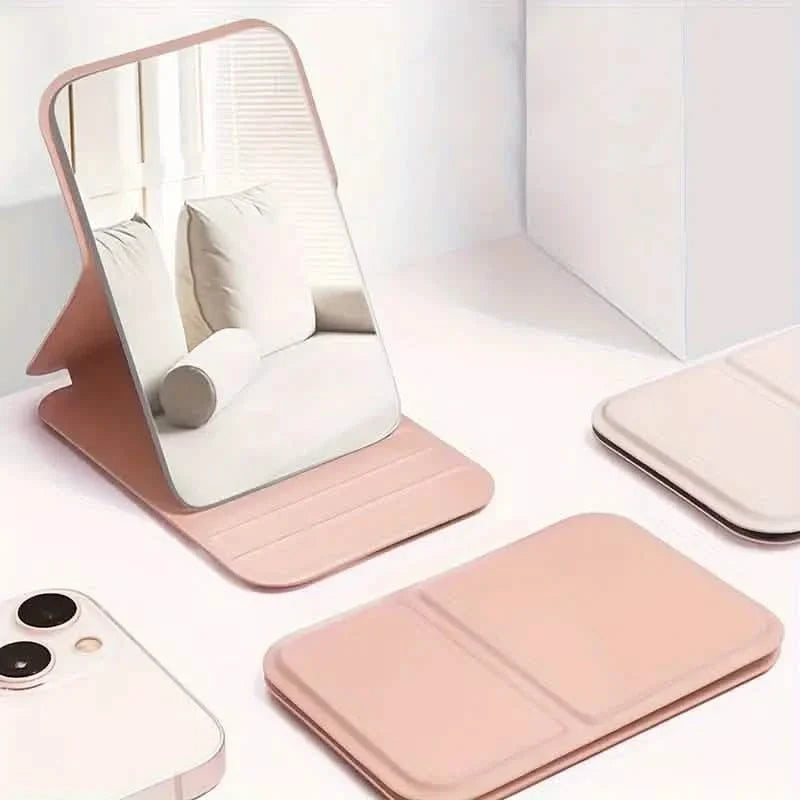 Foldable Travel Mini Makeup Mirror-Foldable Travel Mini Makeup Mirror