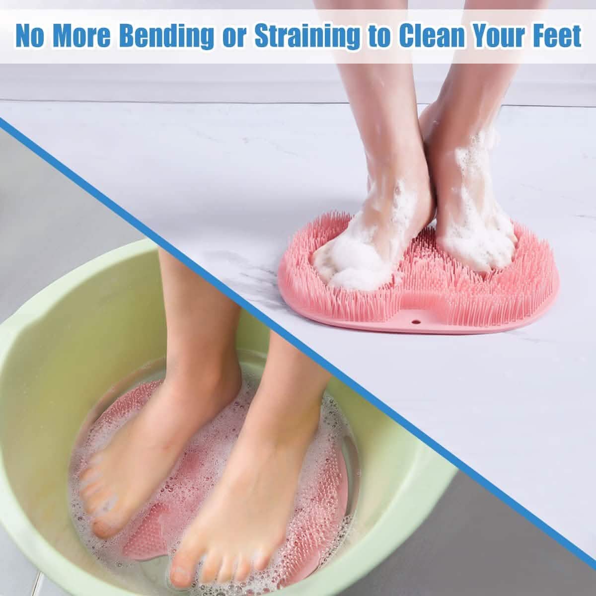 Foot Scrubber Back Brush Bathroom Massager-Foot Scrubber Back Brush Bathroom Massager
