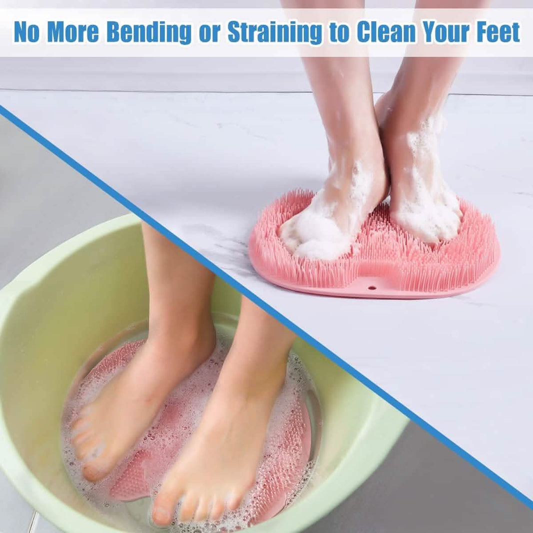 Foot Scrubber Back Brush Bathroom Massager-Foot Scrubber Back Brush Bathroom Massager