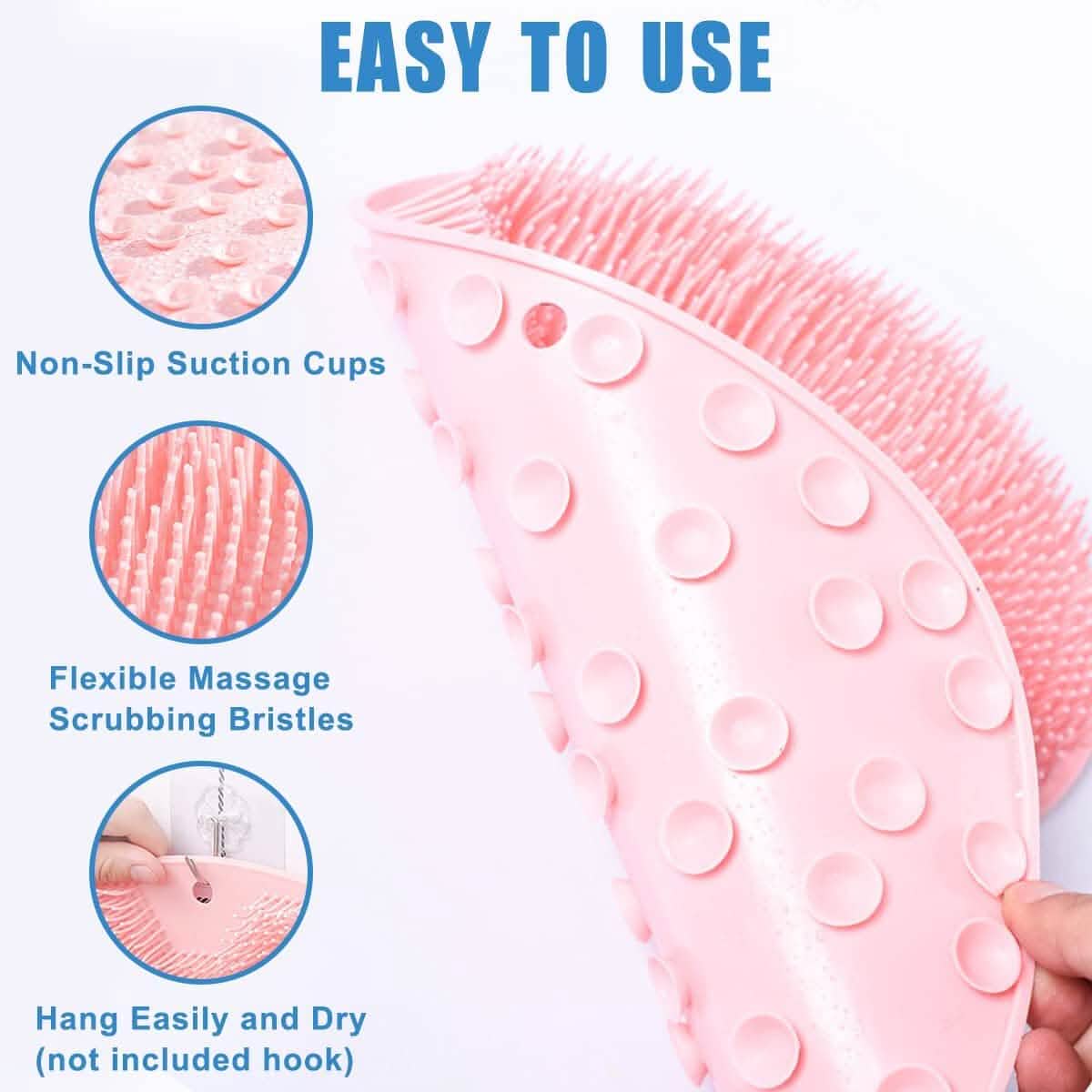 Foot Scrubber Back Brush Bathroom Massager-Foot Scrubber Back Brush Bathroom Massager