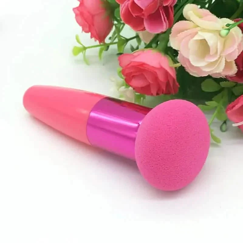 Foundation Makeup Sponge With Handle Beauty Blender-Foundation Makeup Sponge With Handle Beauty Blender