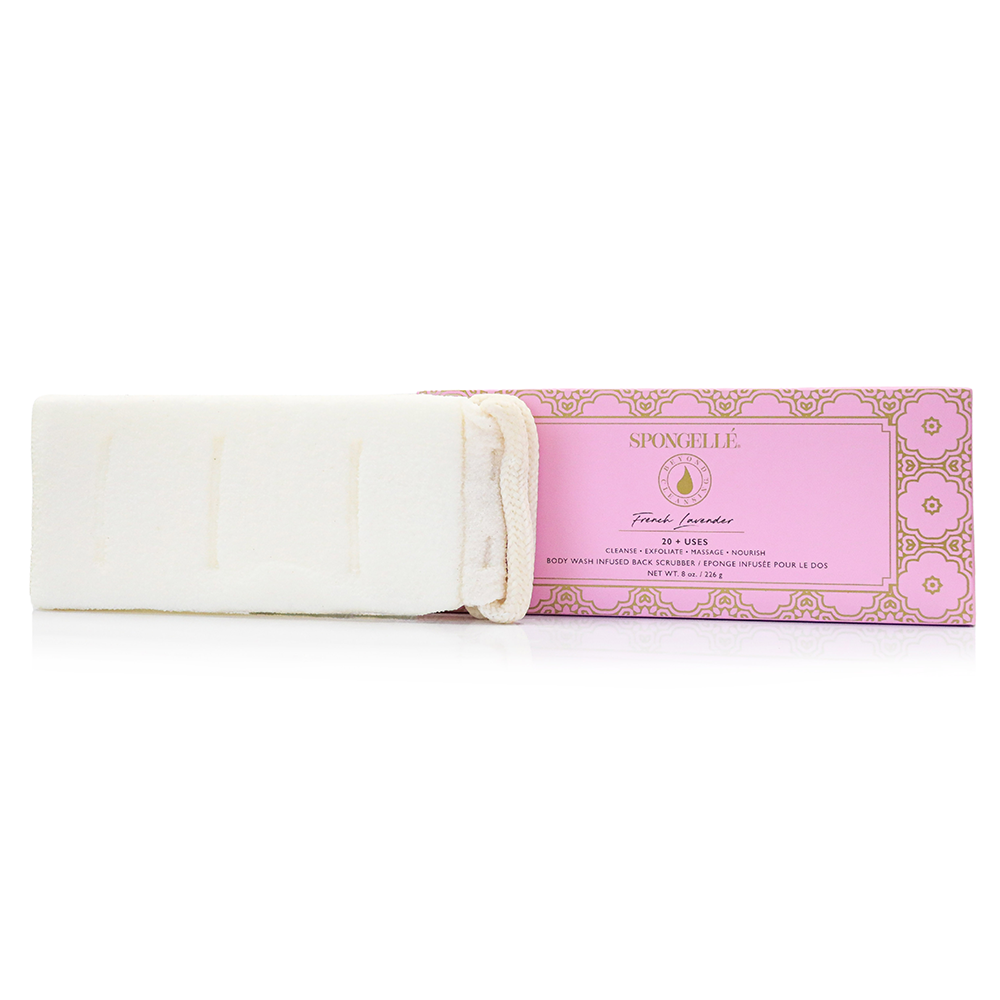 French Lavender Body Wash Infused Back Scrubber-French Lavender Body Wash Infused Back Scrubber