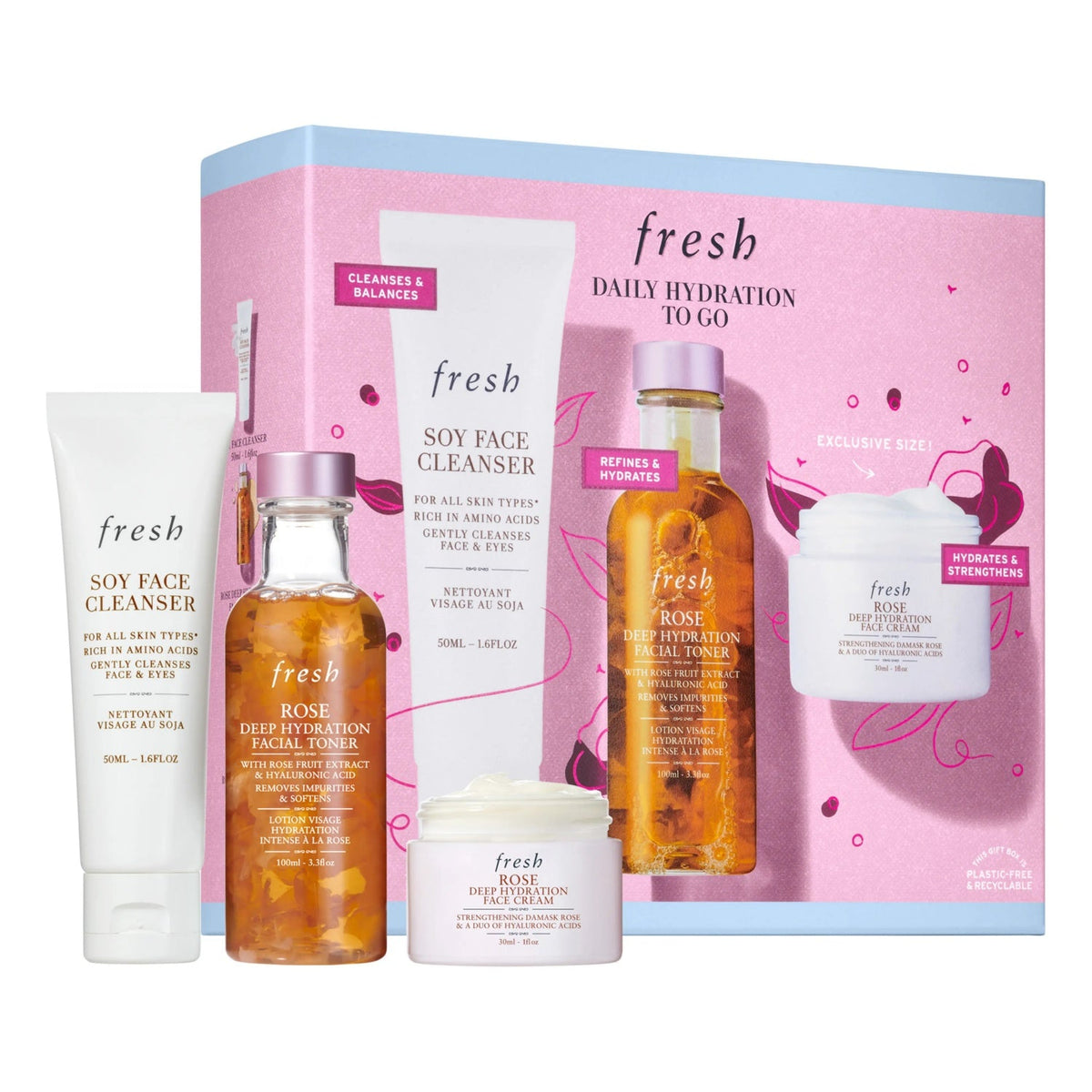 Fresh Skincare Daily Hydration To Go Set-Fresh Skincare Daily Hydration To Go Set