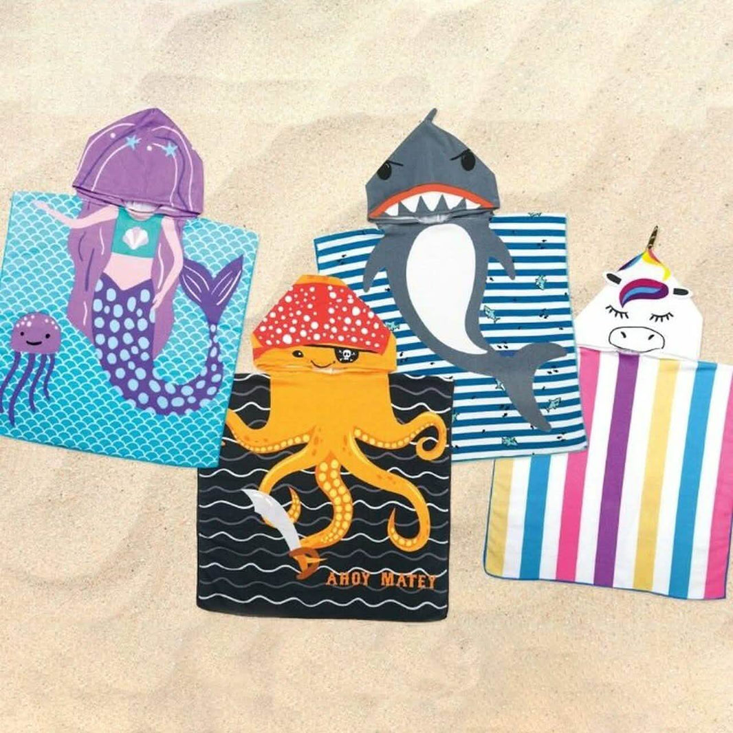 Fun in the Sun Hooded Towels for Kids-Fun in the Sun Hooded Towels for Kids