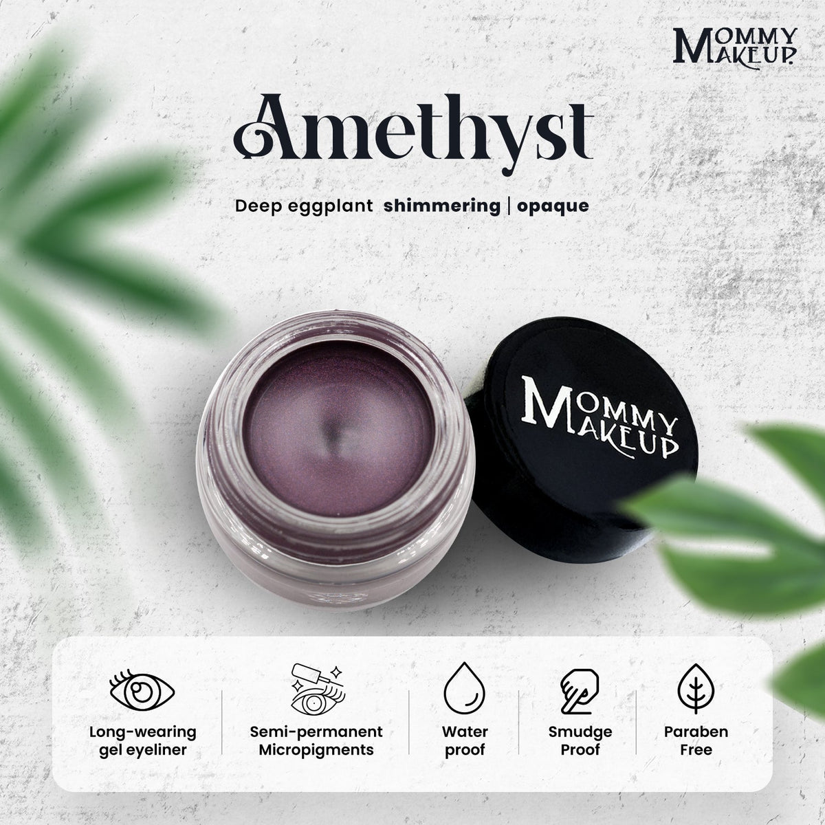 Amethyst Stay Put Waterproof Gel Eyeliner w/ Micropigments-Amethyst Stay Put Waterproof Gel Eyeliner w/ Micropigments