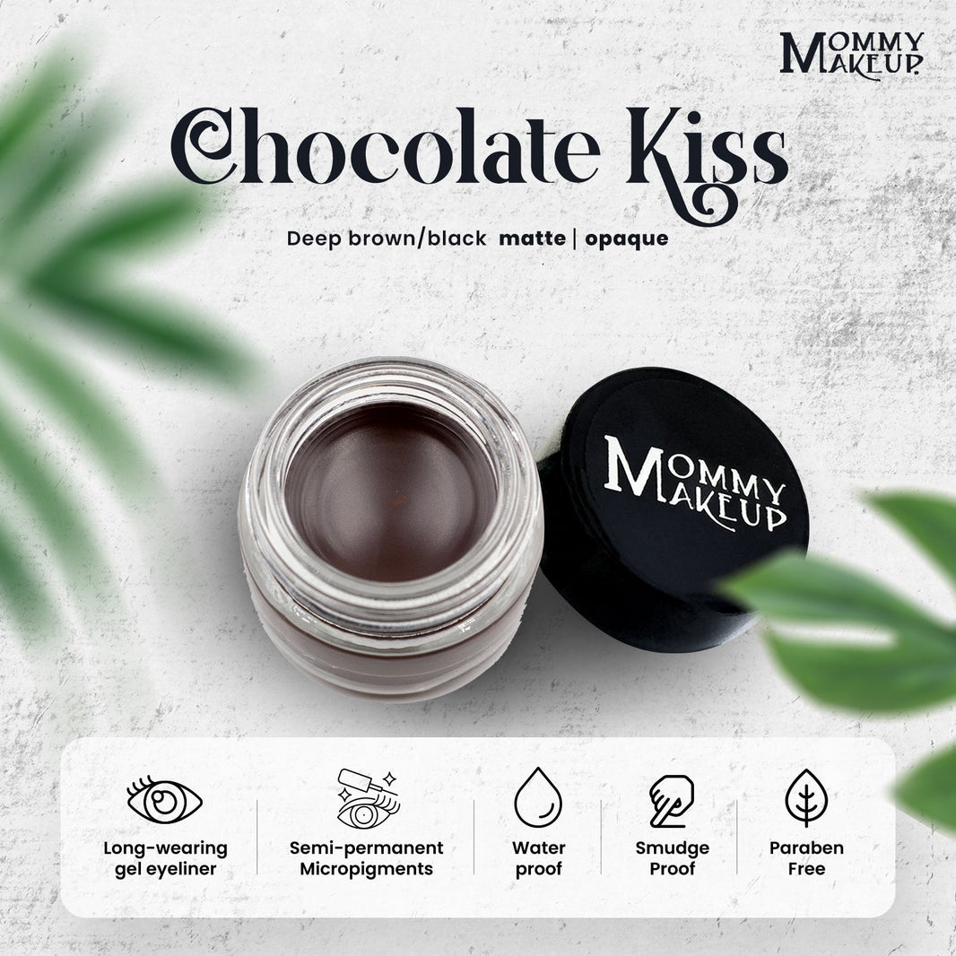Chocolate Kiss Stay Put Waterproof Gel Eyeliner w/ Micropigments-Chocolate Kiss Stay Put Waterproof Gel Eyeliner w/ Micropigments
