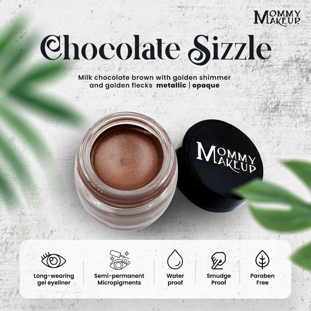 Chocolate Sizzle Stay Put Waterproof Gel Eyeliner w/ Micropigments-Chocolate Sizzle Stay Put Waterproof Gel Eyeliner w/ Micropigments