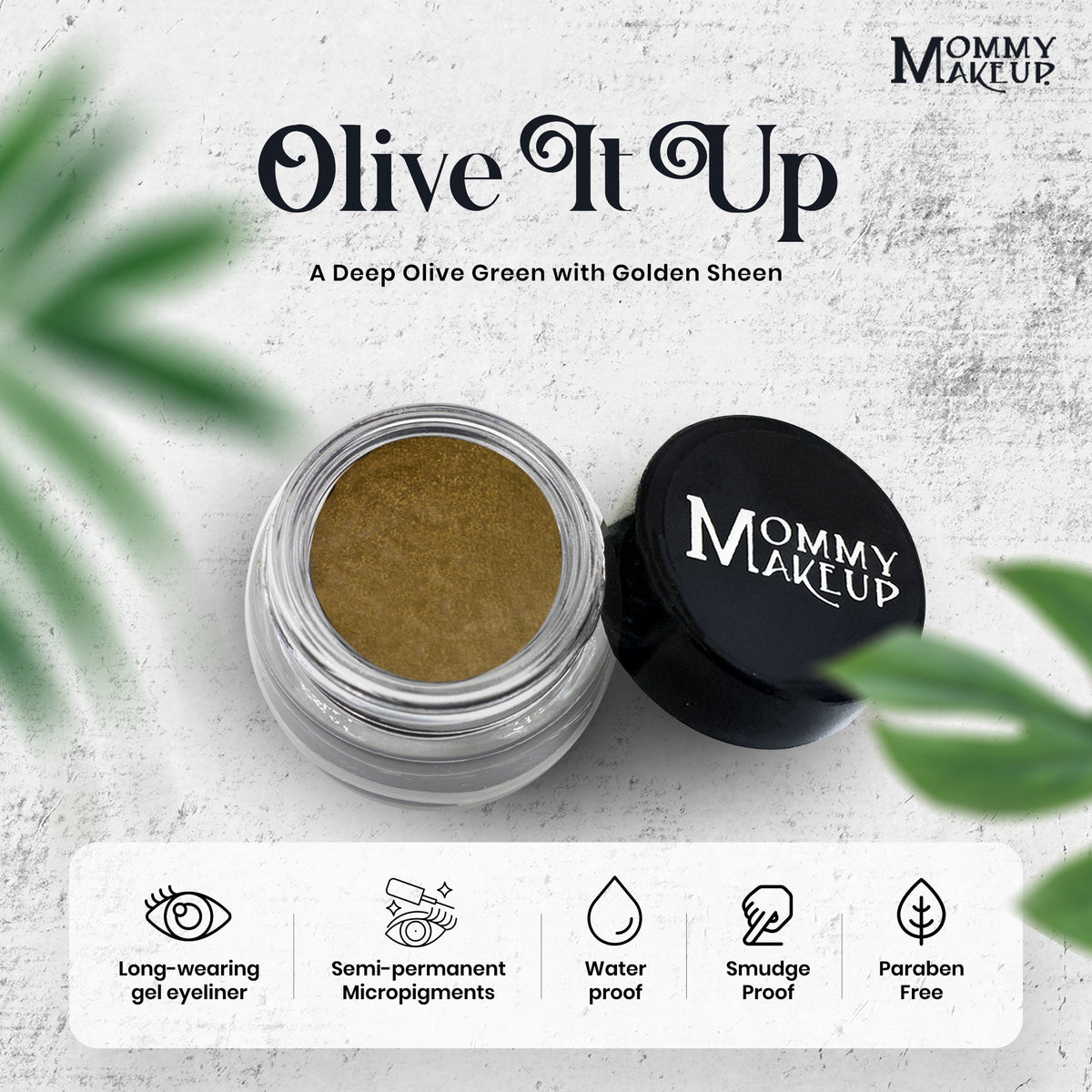 Olive It Up Stay Put Waterproof Gel Eyeliner w/ Micropigments-Olive It Up Stay Put Waterproof Gel Eyeliner w/ Micropigments