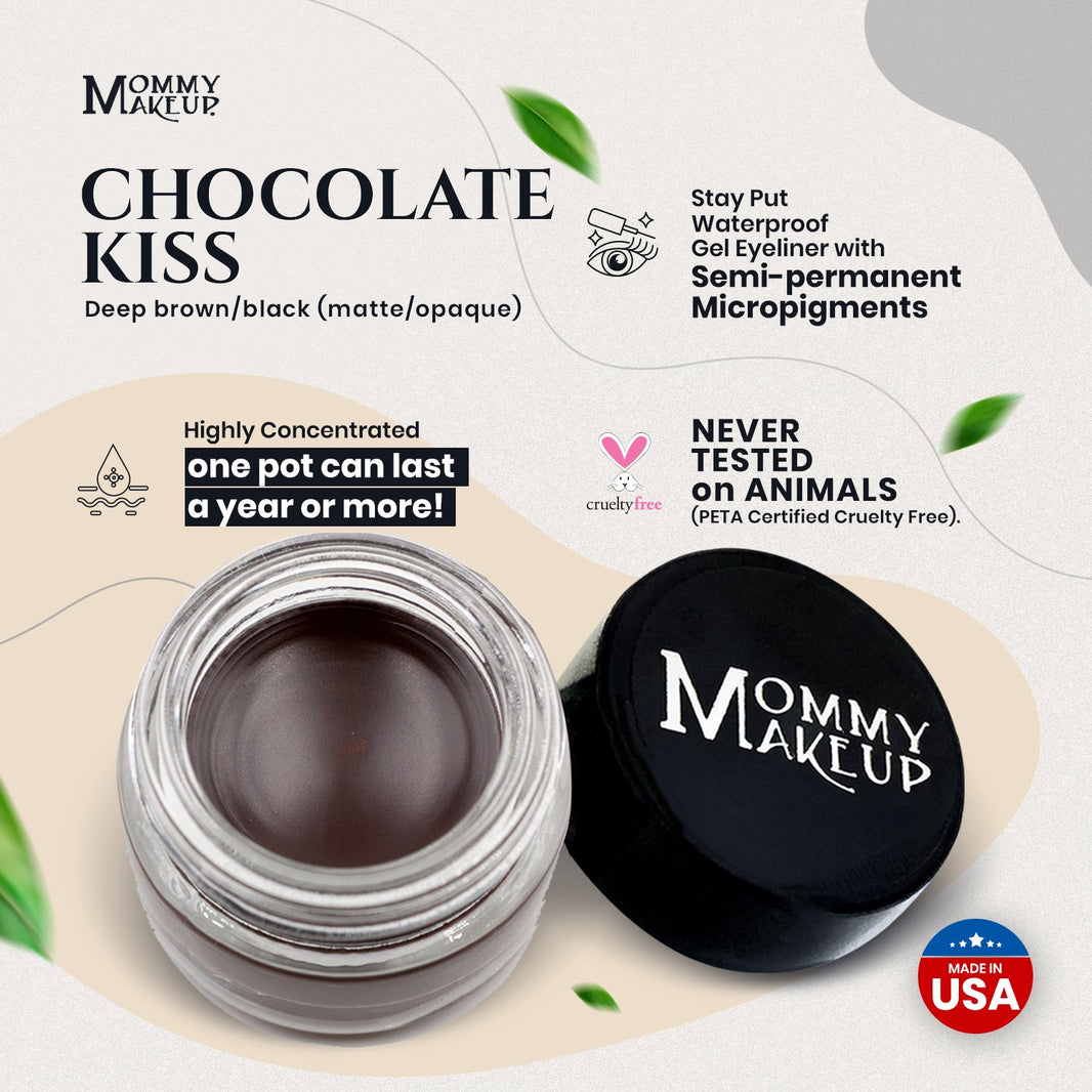 Chocolate Kiss Stay Put Waterproof Gel Eyeliner w/ Micropigments-Chocolate Kiss Stay Put Waterproof Gel Eyeliner w/ Micropigments