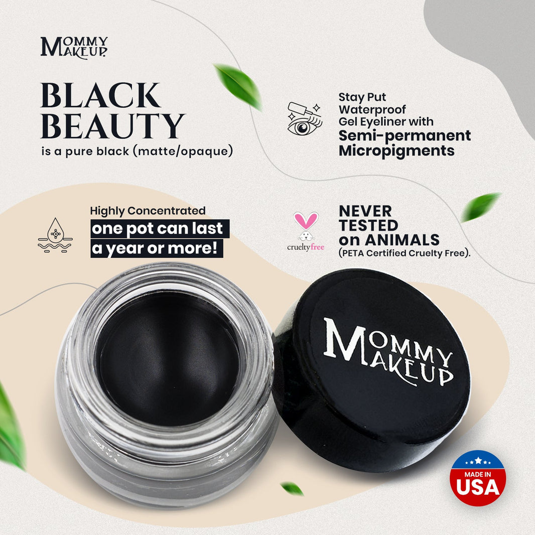 Black Beauty Stay Put Waterproof Gel Eyeliner w/ Micropigments-Black Beauty Stay Put Waterproof Gel Eyeliner w/ Micropigments