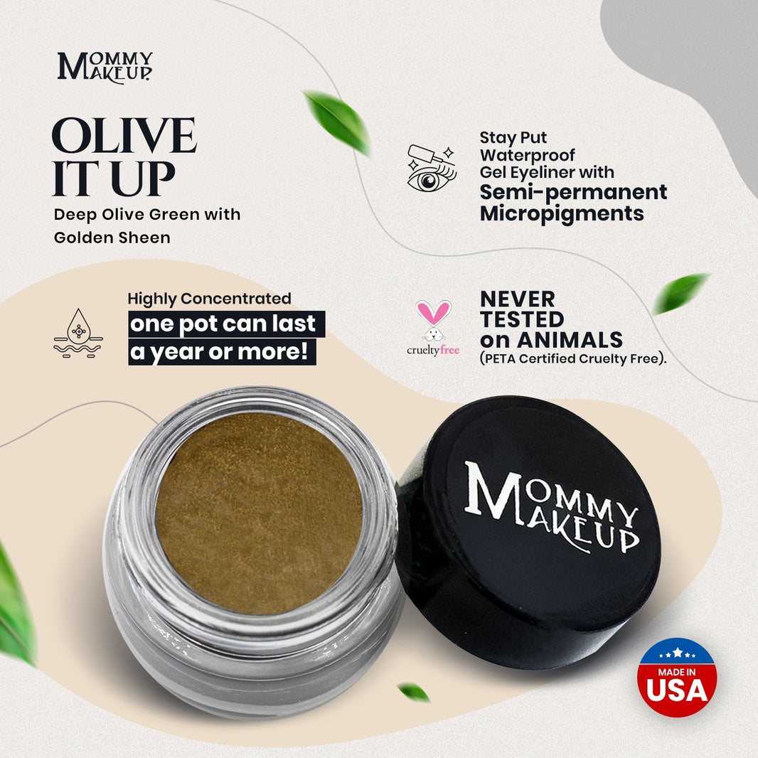 Olive It Up Stay Put Waterproof Gel Eyeliner w/ Micropigments-Olive It Up Stay Put Waterproof Gel Eyeliner w/ Micropigments
