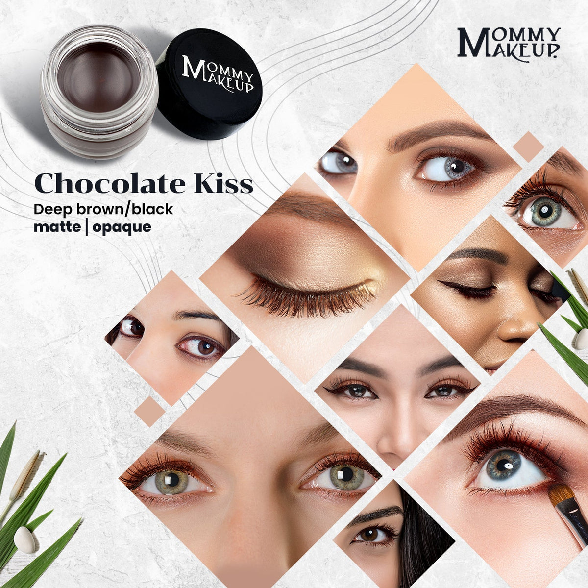 Chocolate Kiss Stay Put Waterproof Gel Eyeliner w/ Micropigments-Chocolate Kiss Stay Put Waterproof Gel Eyeliner w/ Micropigments