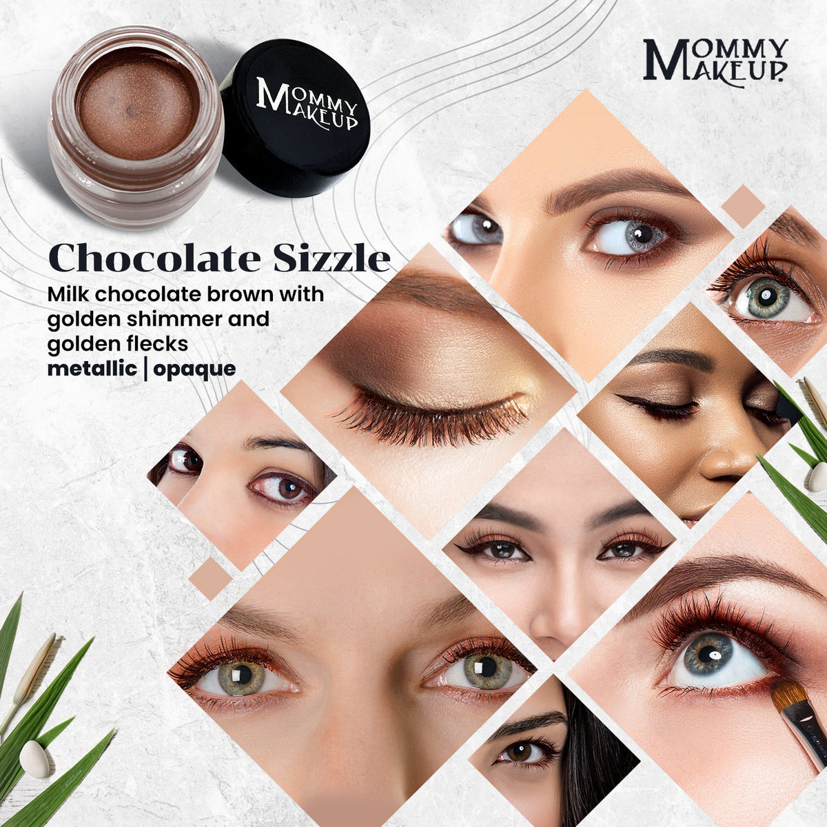 Chocolate Sizzle Stay Put Waterproof Gel Eyeliner w/ Micropigments-Chocolate Sizzle Stay Put Waterproof Gel Eyeliner w/ Micropigments