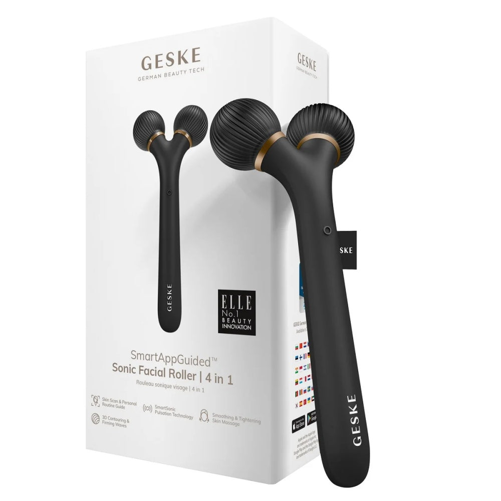 GESKE Sonic Facial Roller 4 in 1 Gray-GESKE Sonic Facial Roller 4 in 1 Gray