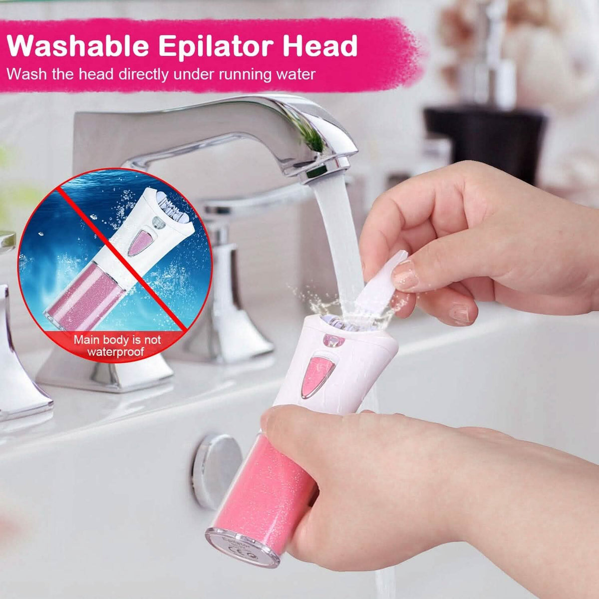 Glide Epilator Women Shaver Facial Body Hair Remover-Glide Epilator Women Shaver Facial Body Hair Remover