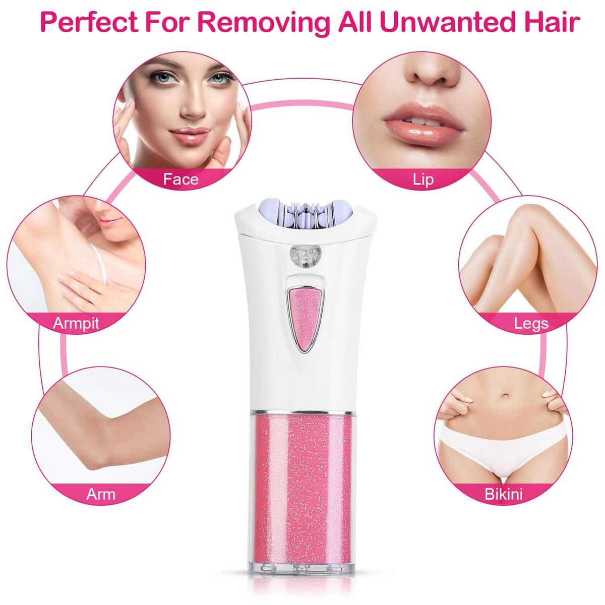 Glide Epilator Women Shaver Facial Body Hair Remover-Glide Epilator Women Shaver Facial Body Hair Remover