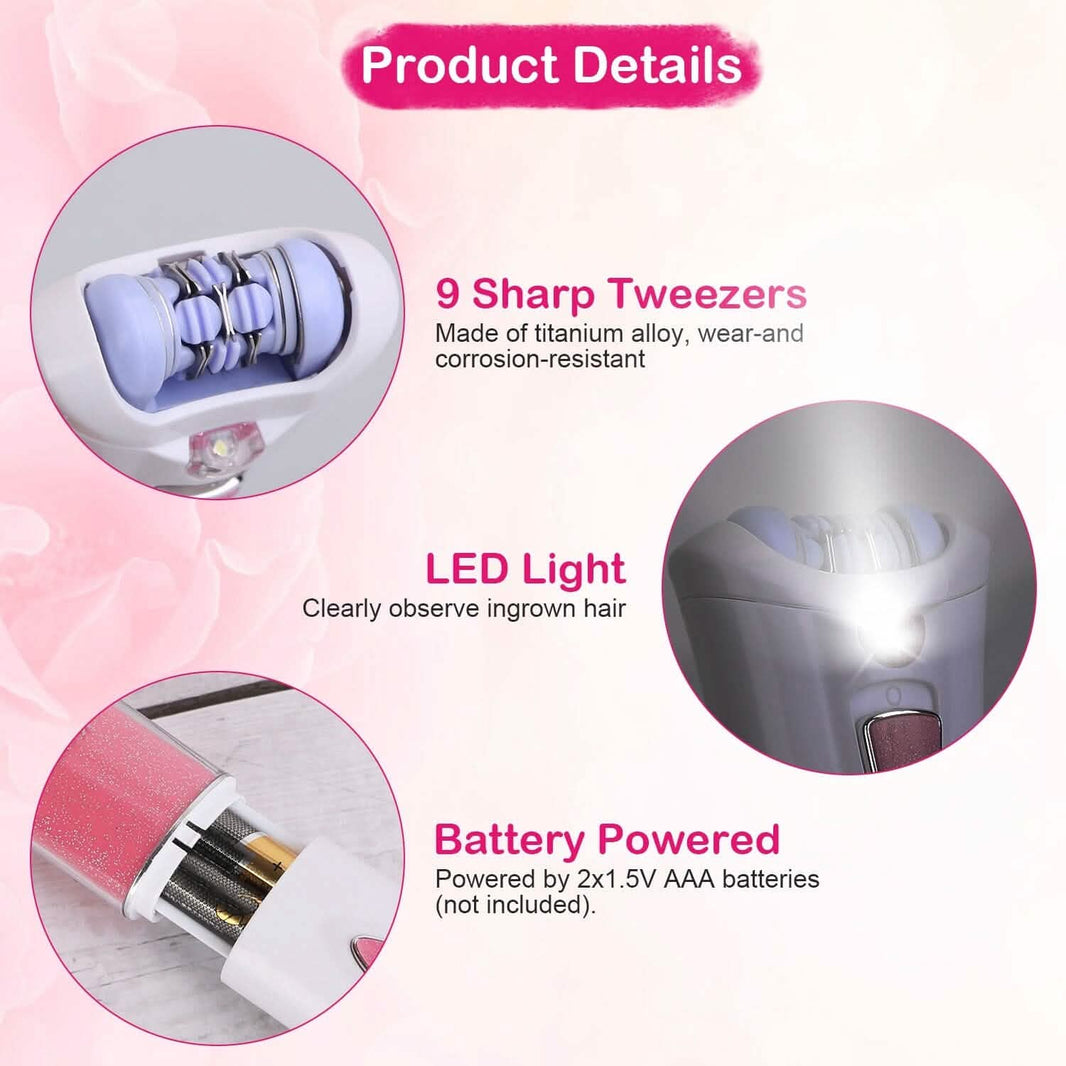 Glide Epilator Women Shaver Facial Body Hair Remover-Glide Epilator Women Shaver Facial Body Hair Remover