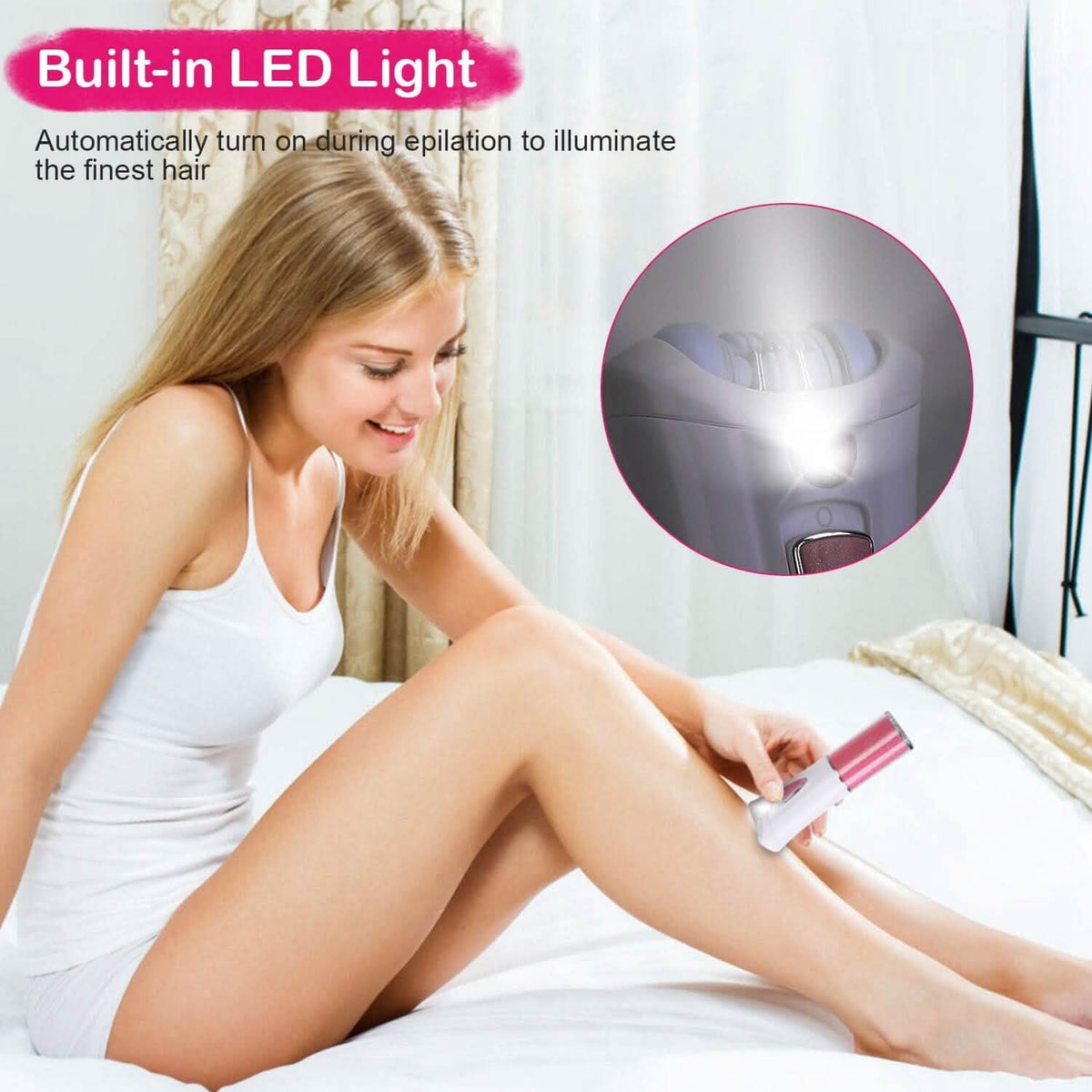 Glide Epilator Women Shaver Facial Body Hair Remover-Glide Epilator Women Shaver Facial Body Hair Remover